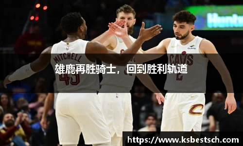 雄鹿再胜骑士，回到胜利轨道